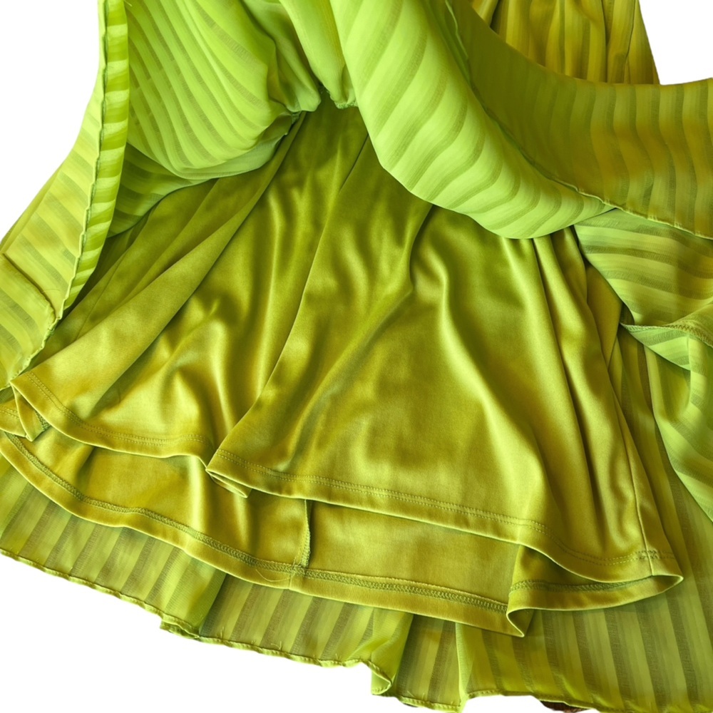 Maison Tara Chloe Apricot Green Mini Dress. Size 8 - Picture 10 of 15